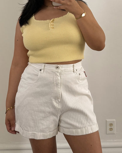 Vintage White Shorts