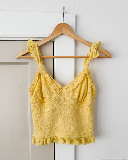 Yellow Smocked Blouse