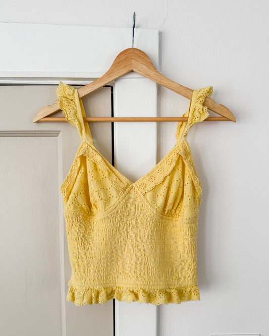 Yellow Smocked Blouse