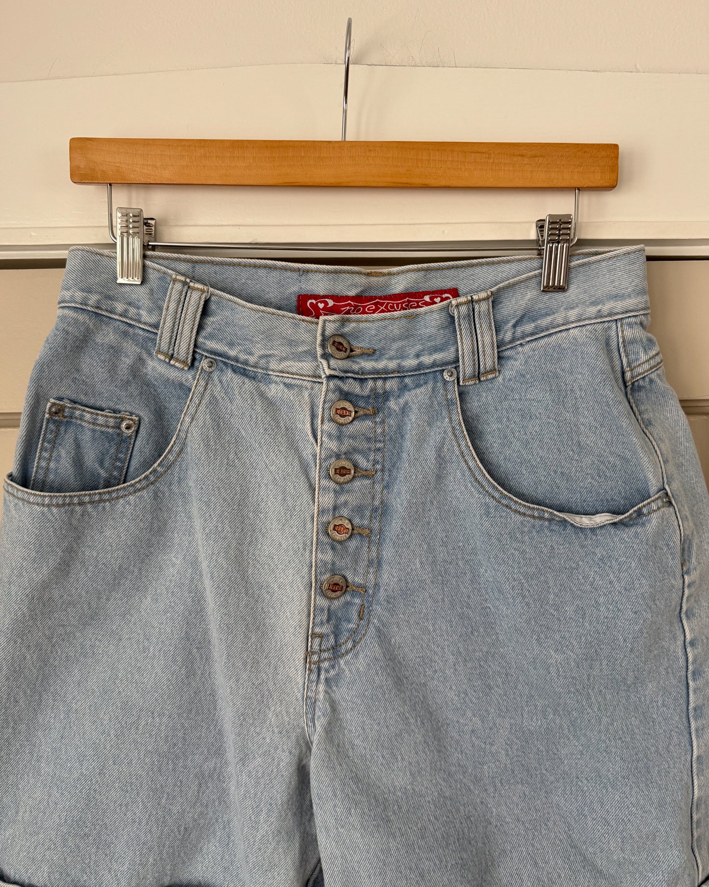 Vintage Lightwash High Rise Denim Shorts