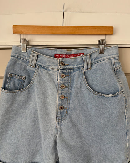 Vintage Lightwash High Rise Denim Shorts