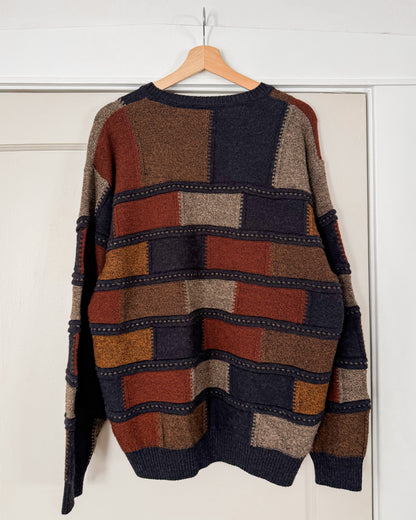Vintage Wool Blend Knitted Sweater