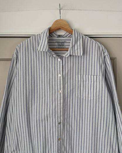 Cotton Striped Button Up Shirt