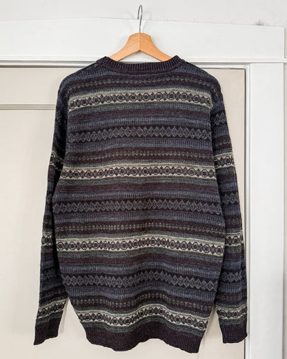 Outline Navy Knitted Sweater