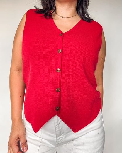 Vintage Red Vest