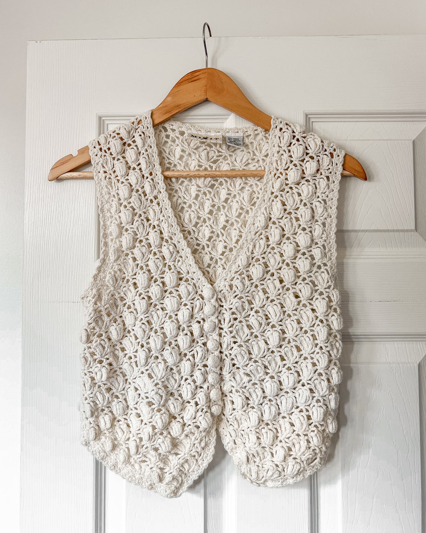 Vintage Knitted Textured Vest