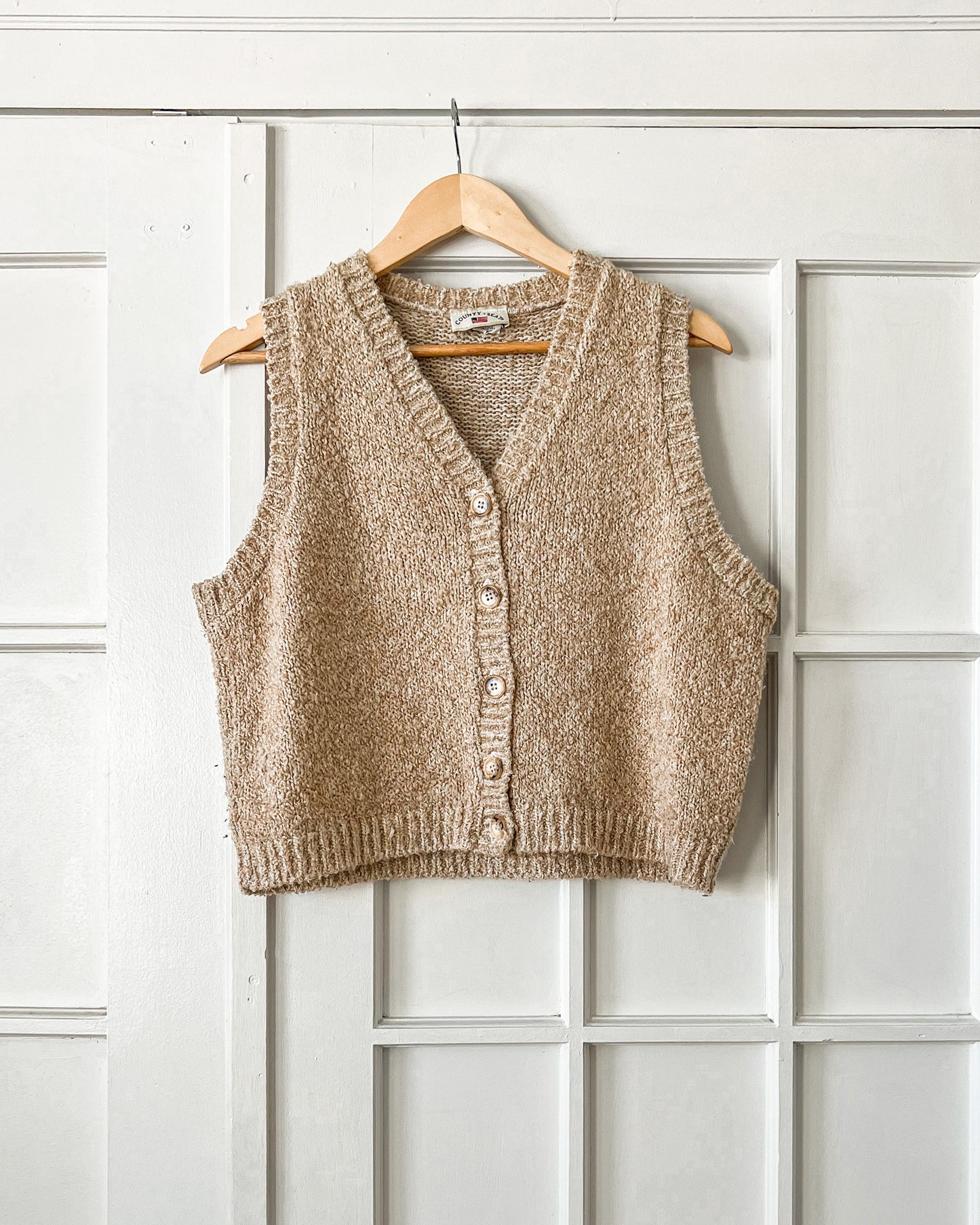Beige Knitted Vest