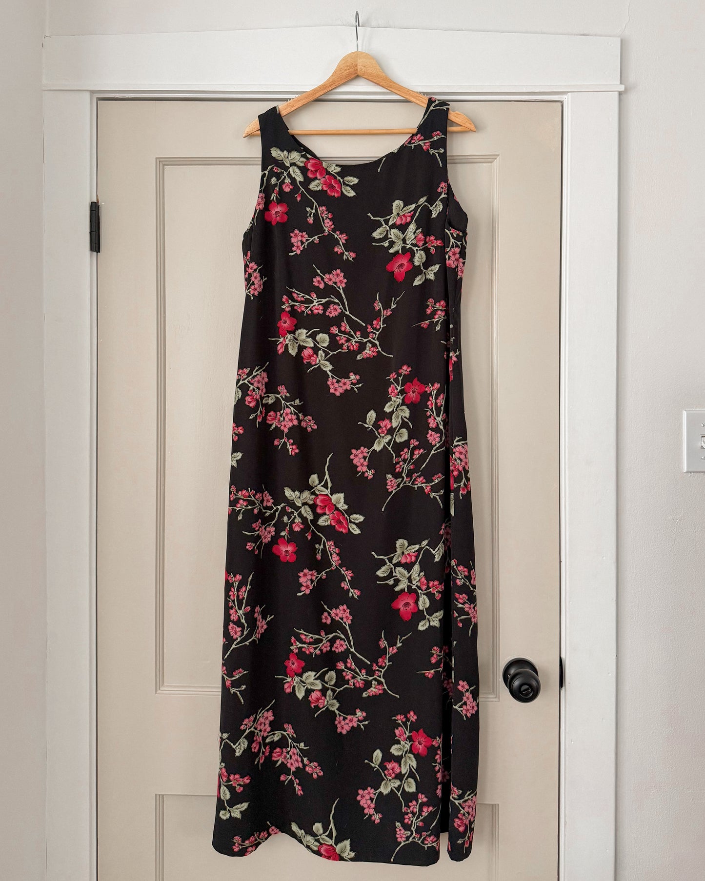 Black Floral Maxi Dress