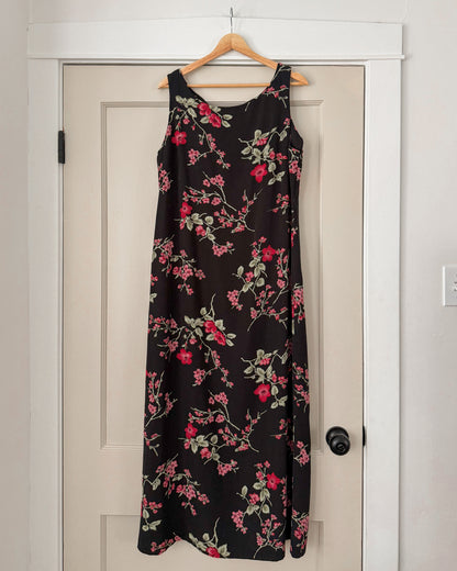 Black Floral Maxi Dress