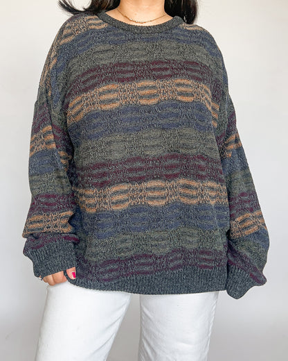Textured Knitted Sweater