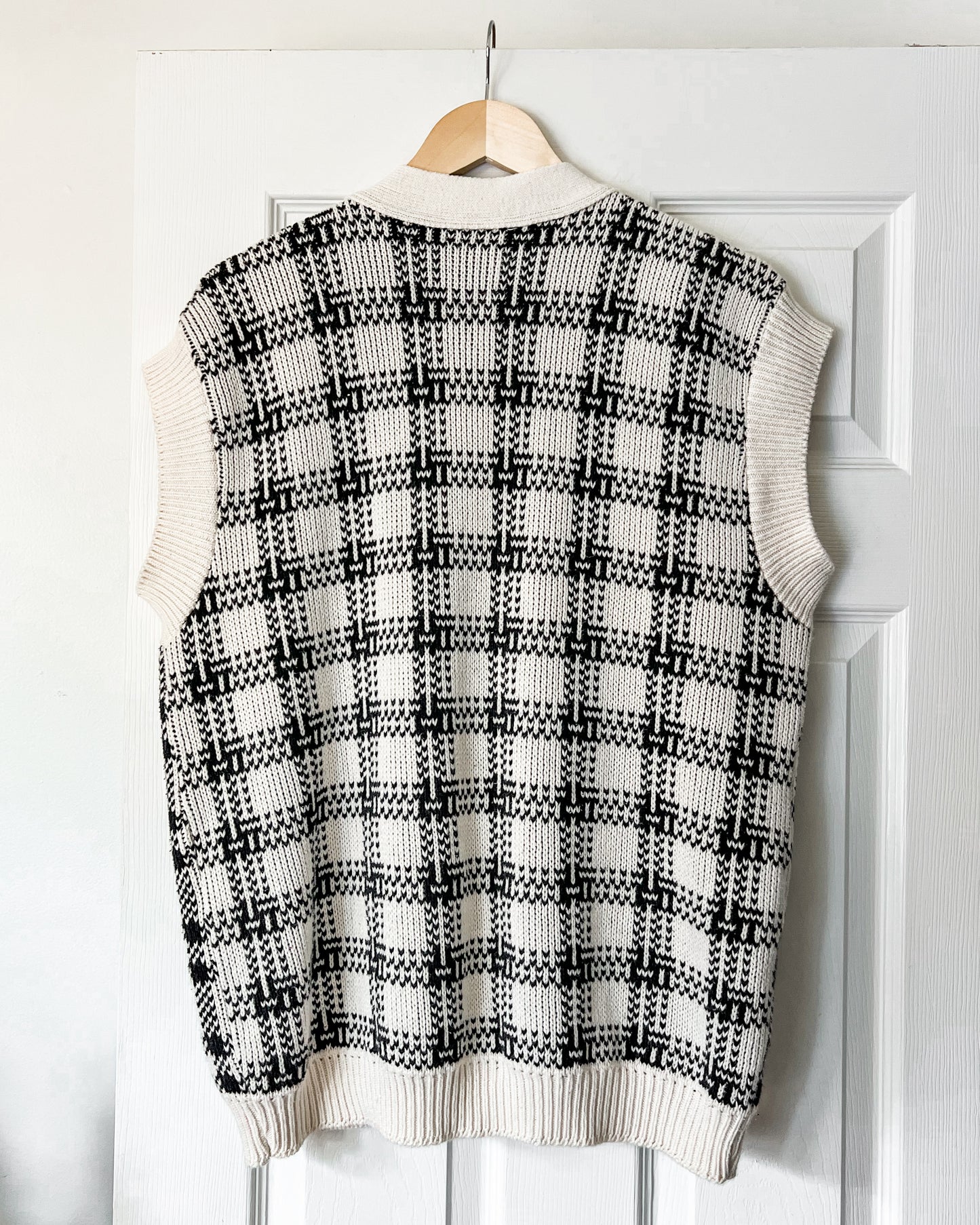 Plaid Knitted Vest