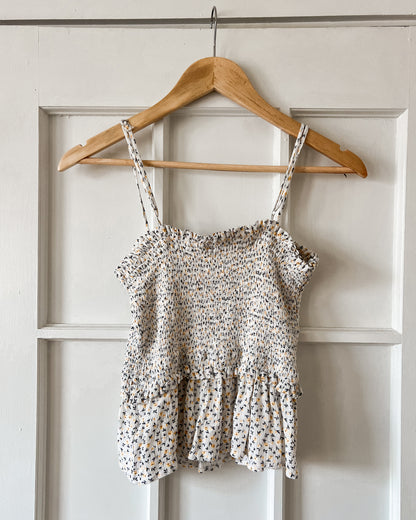 Floral Smocked Tank Top