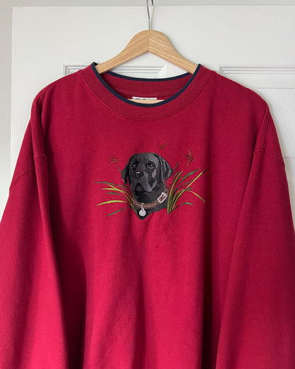 Embroidered Dog Crewneck
