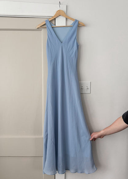 Vintage Baby Blue Maxi Dress