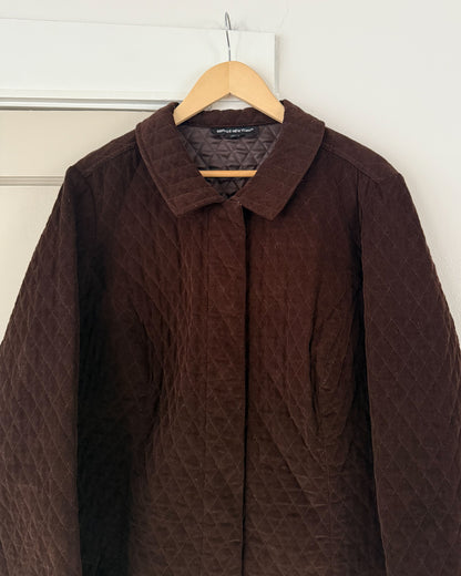 Brown Quilted Jacket