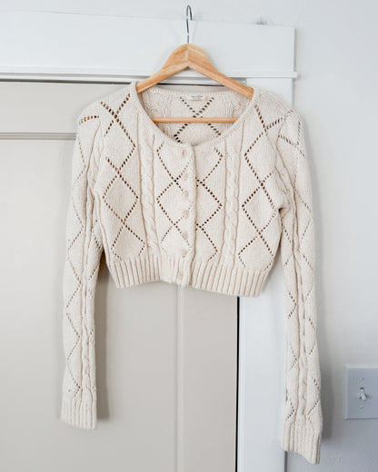 Cropped Knitted Sweater