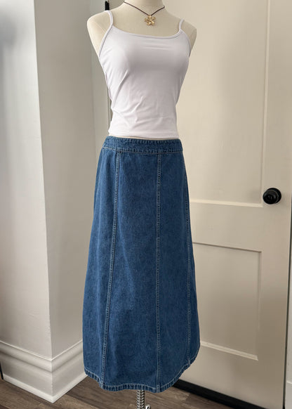 Denim Midi Skirt