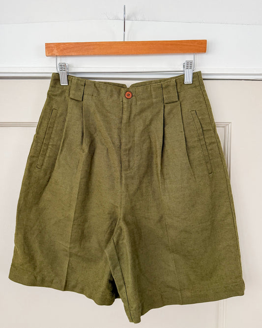 Vintage Liz Claiborne Linen High Rise Shorts