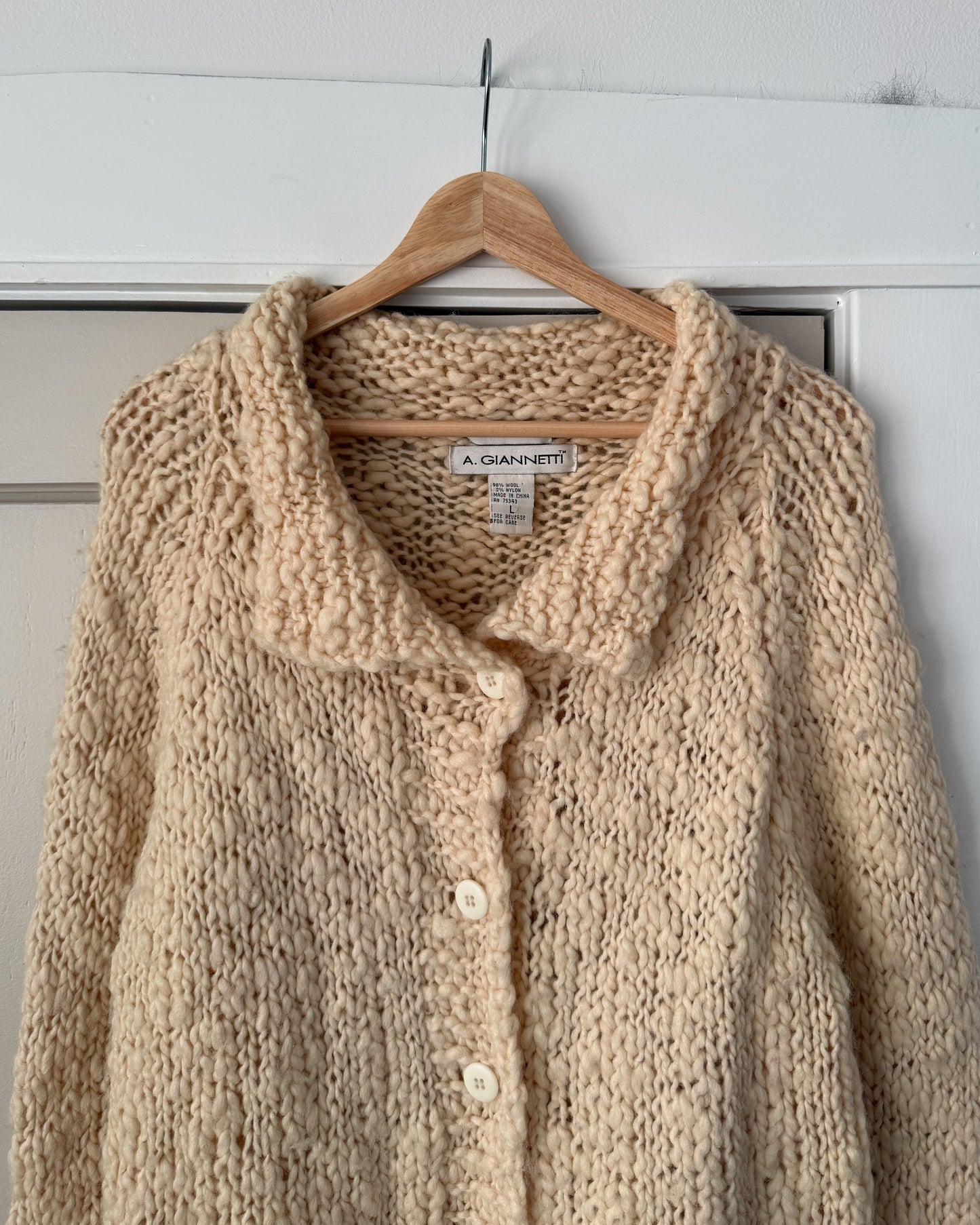Hand Knitted Chunky Cardigan