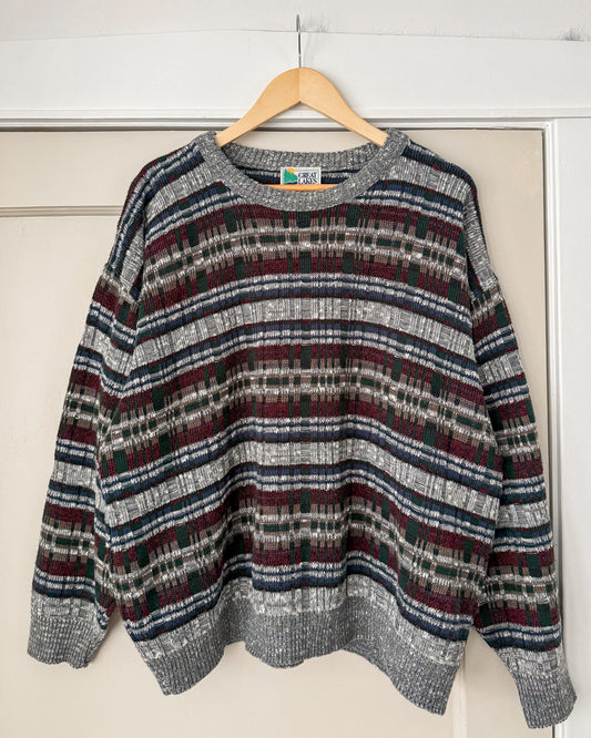 Vintage Multicolored Knitted Sweater