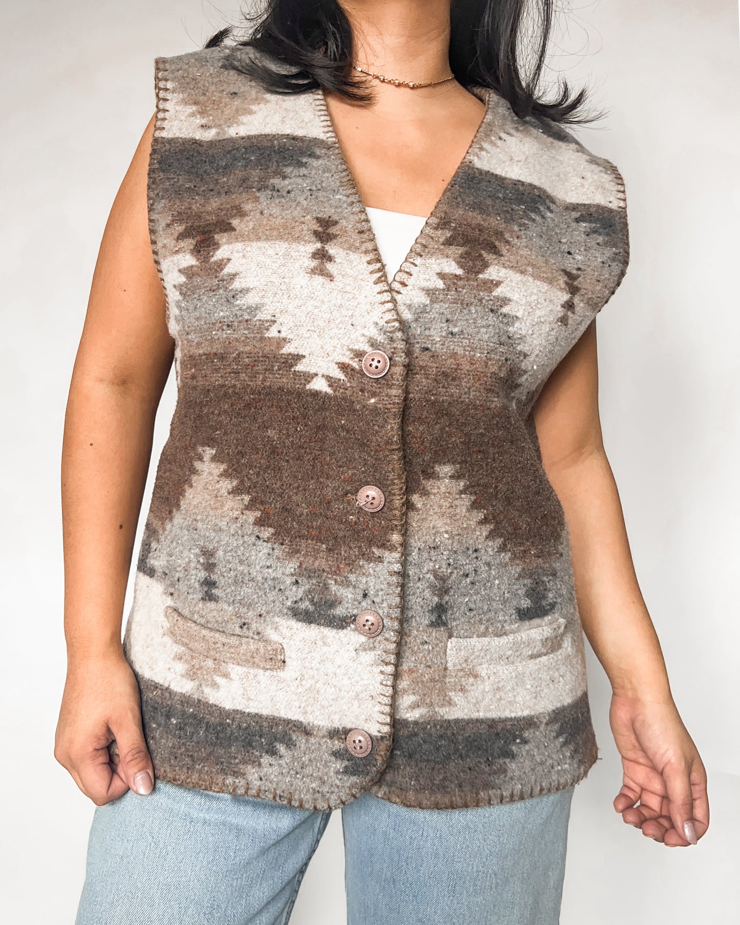 Wool Neutral Vest