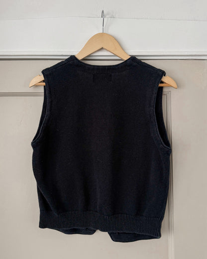 Black Knitted Vest