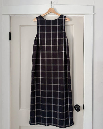 2001 Plaid Linen Dress