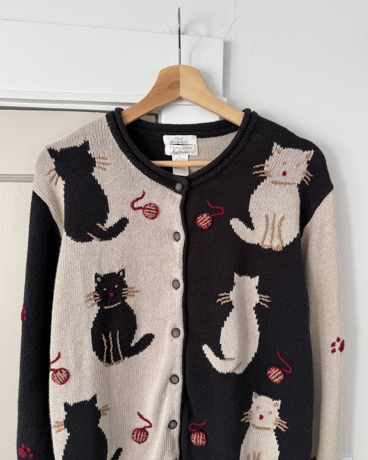 Linen Cat Cardigan