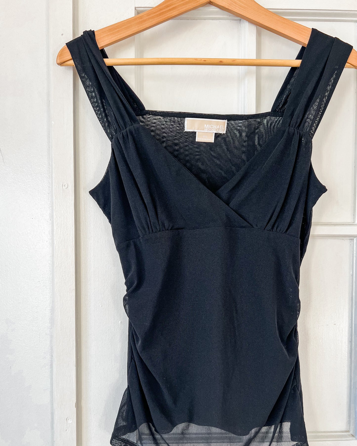 Black Sheer Tank Top