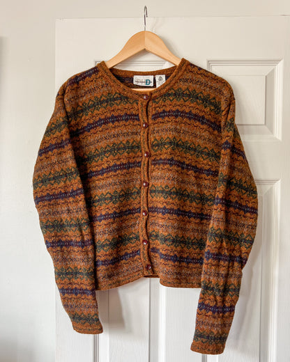 Vintage Wool Multicolored Cardigan