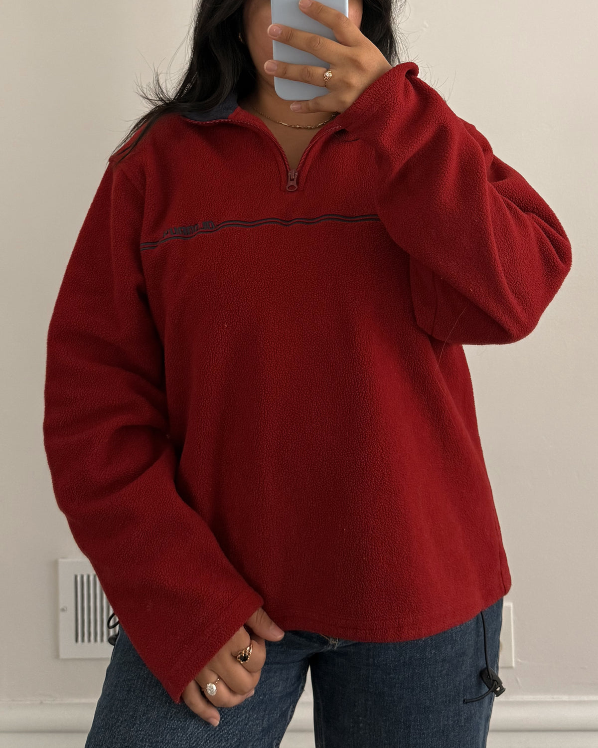 2001 Old Navy Red Fleece