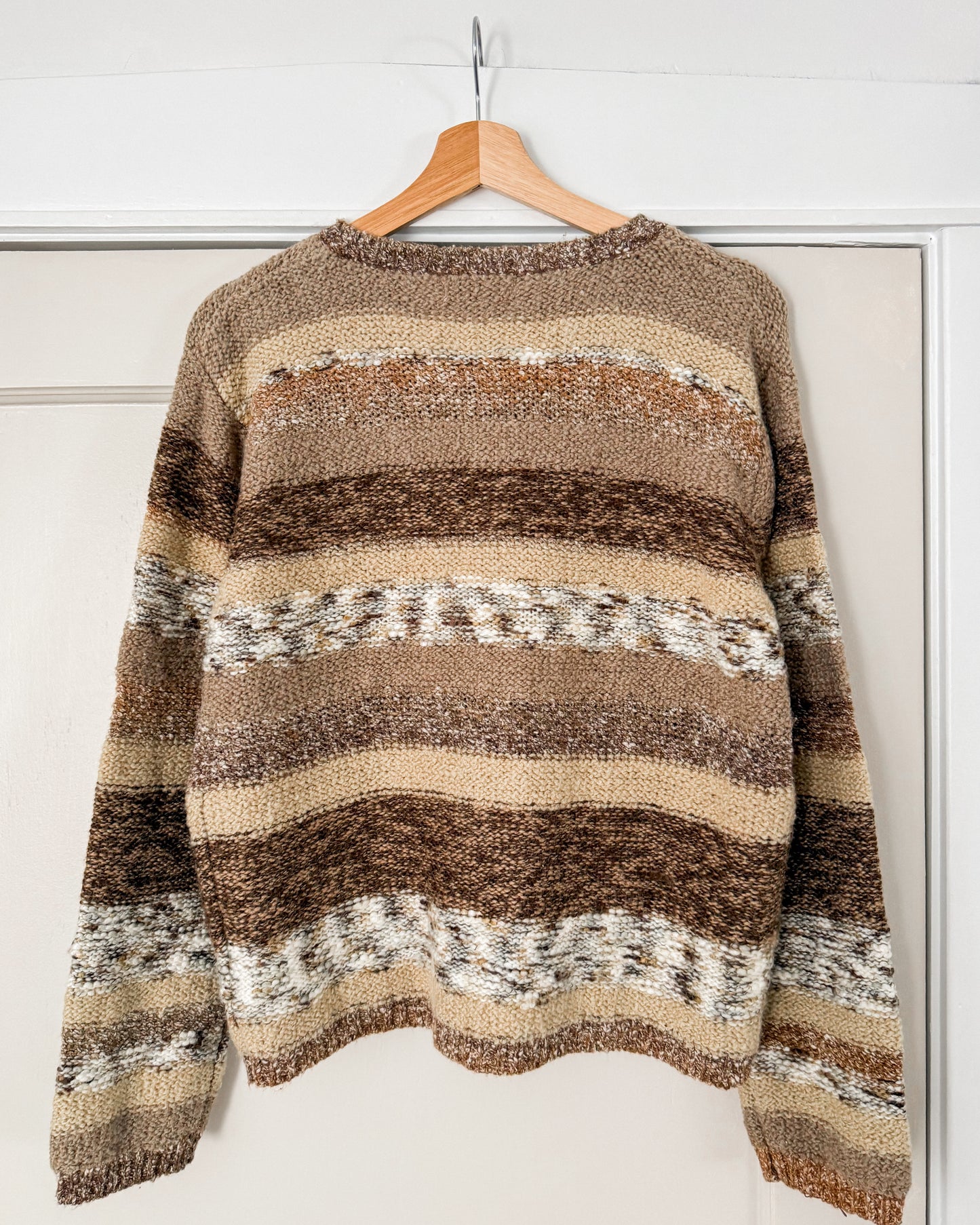 Neutral Striped Cardigan