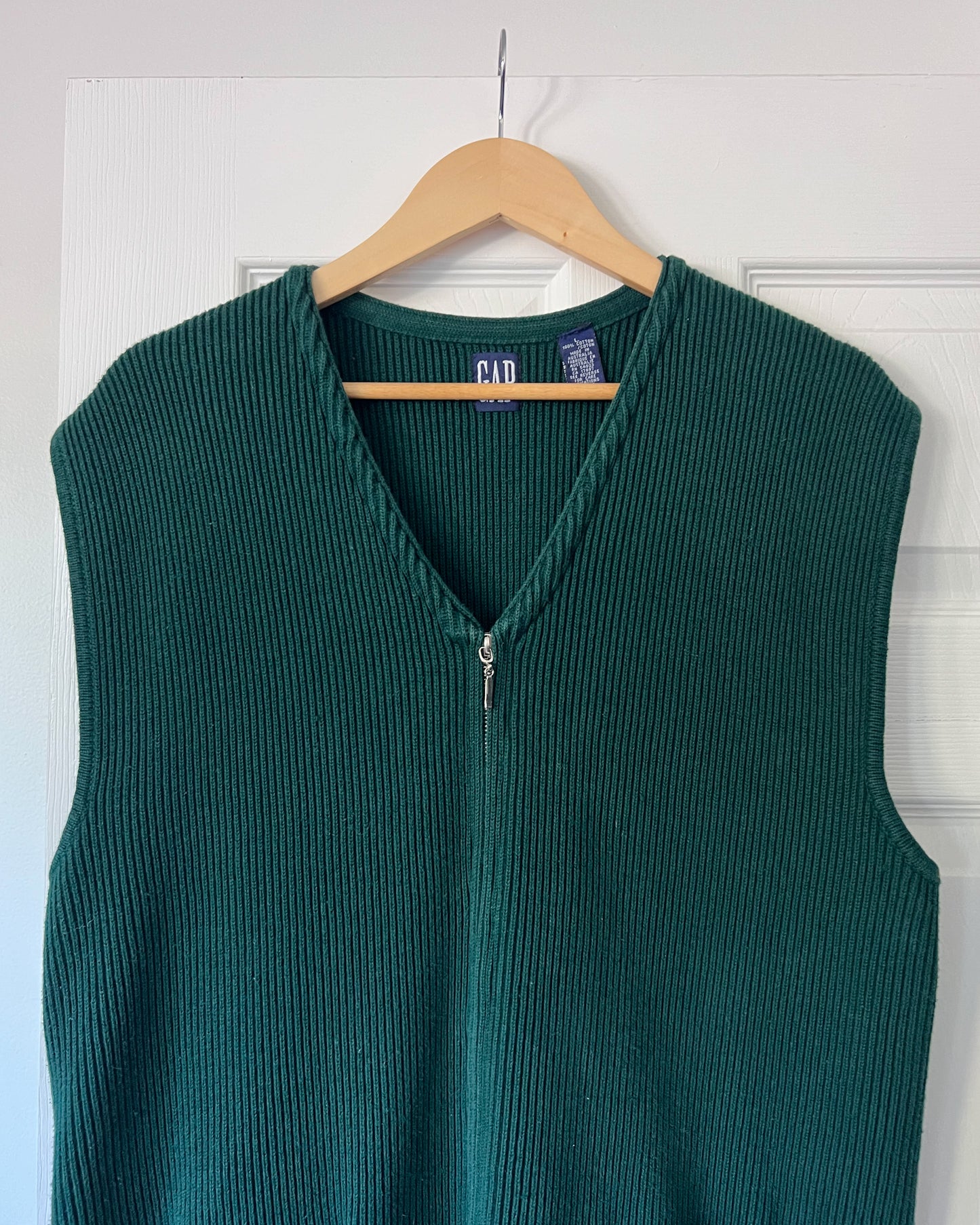 GAP Green Ribbed Vest