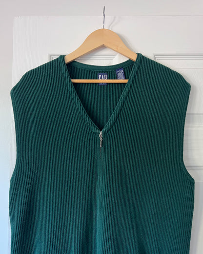 GAP Green Ribbed Vest