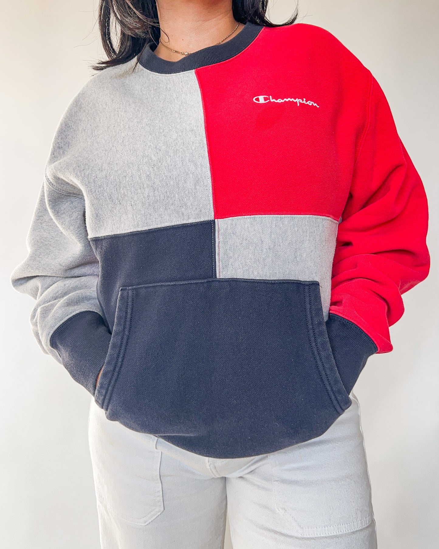 Champion Colorblock Crewneck Sweater