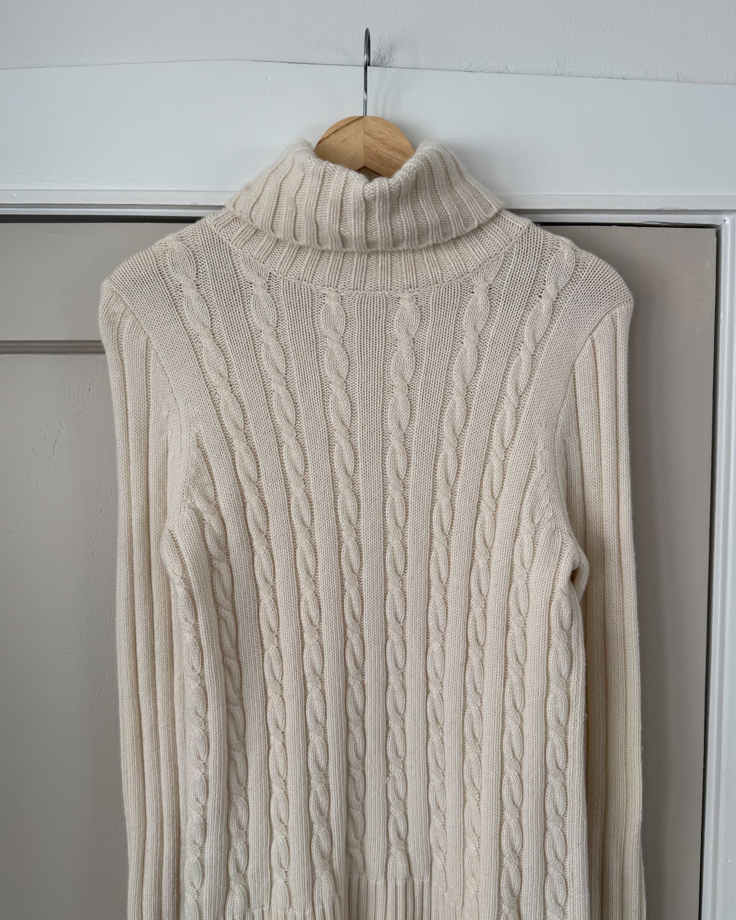 J. Crew Cable Knit Turtle Neck Sweater