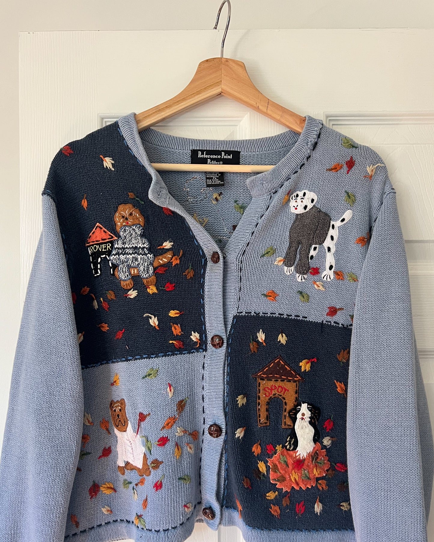 Fall Dog Knitted Cardigan