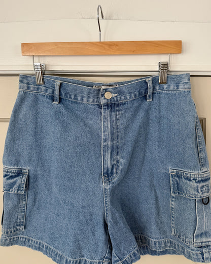 Vintage Chandra Cargo Denim Shorts