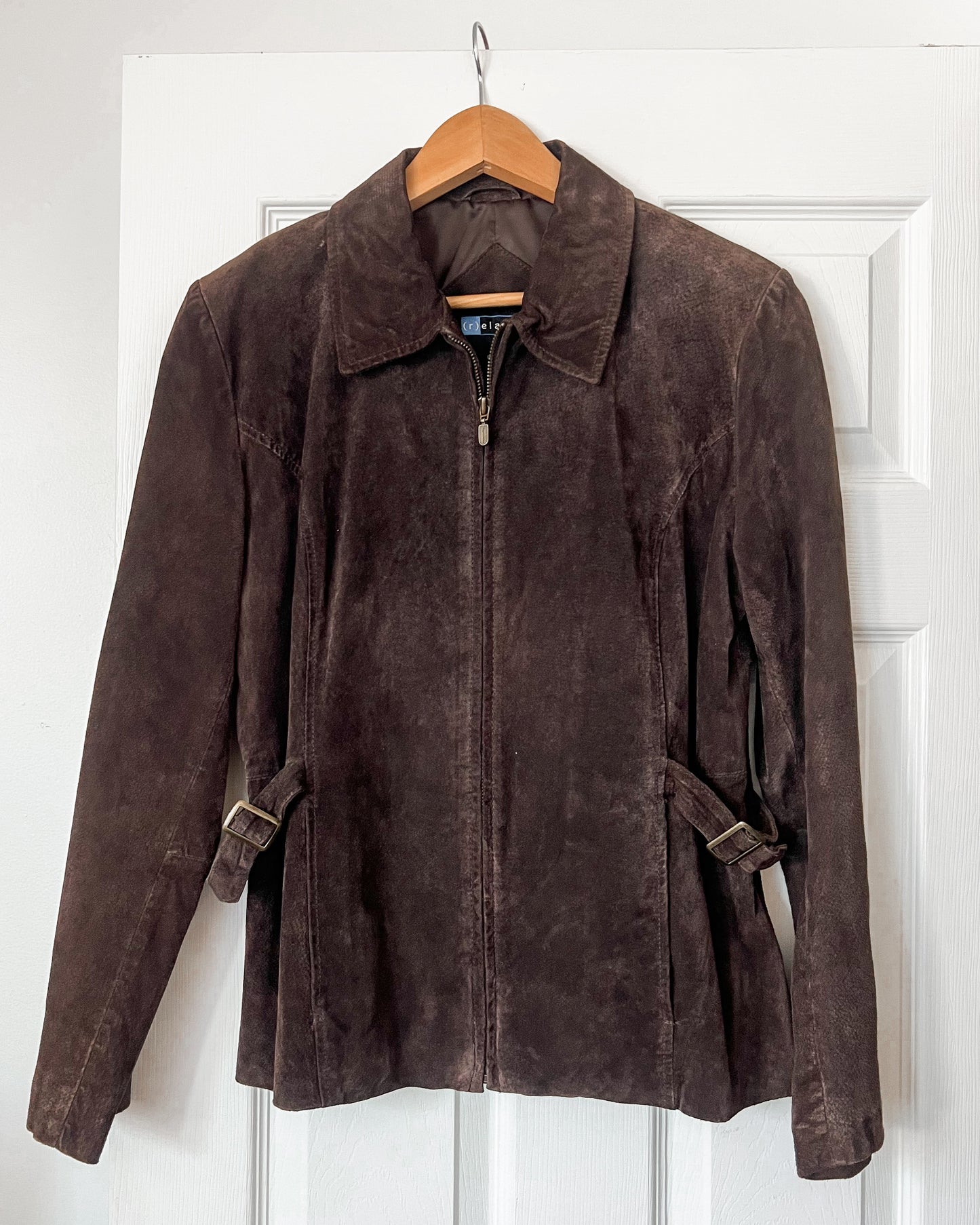 Brown Suede Leatgher Jacket