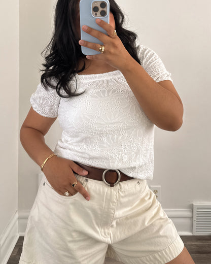 Loft Eyelet Blouse