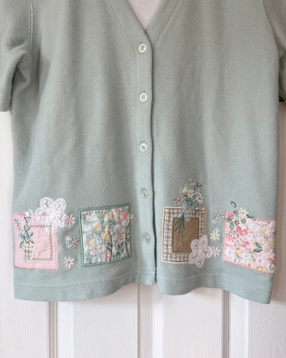 Mint Green Patchwork Blouse