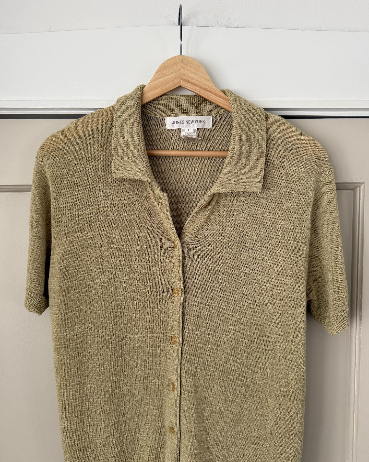 Jones NY Short Sleeve Button Down