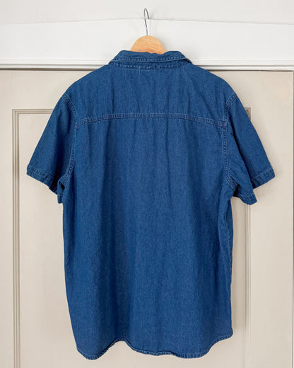 Vintage Embroidered Denim Button Down