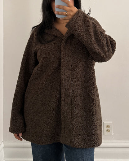 Pure Jill Brown Sherpa Jacket