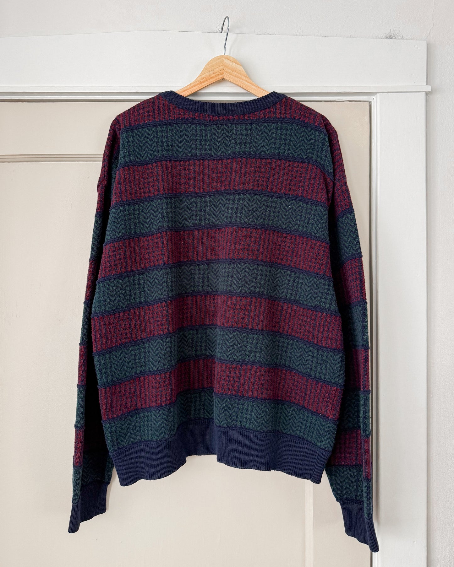 Vintage Claiborne Striped Knitted Sweater