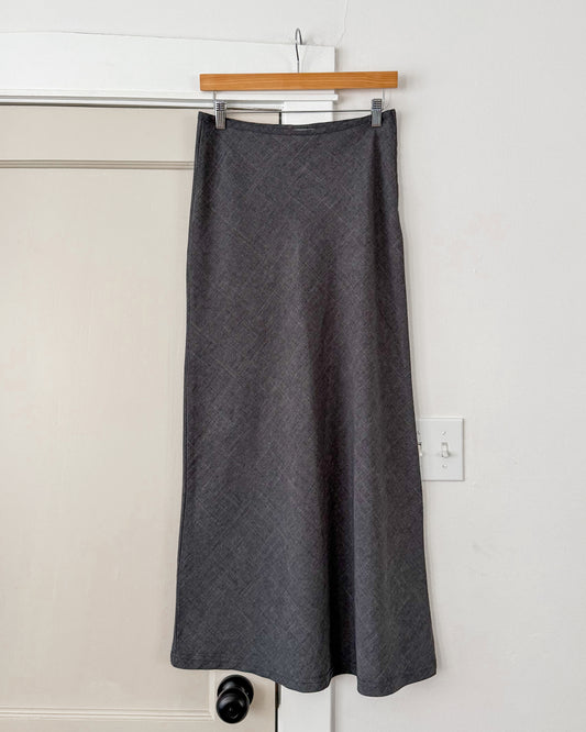Gray Maxi Skirt