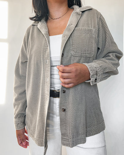 L.L. Bean Beige Corduroy Shirt
