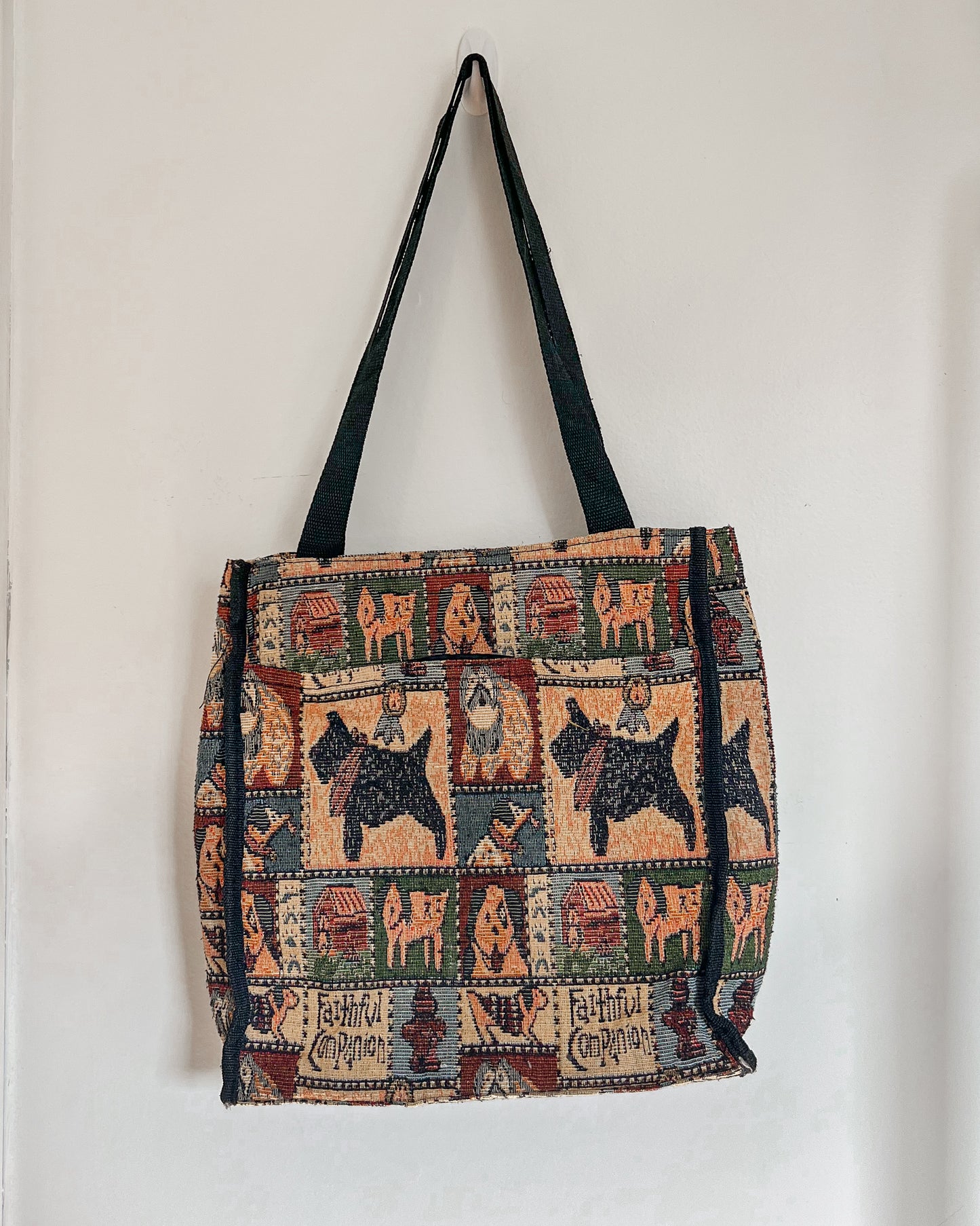 Dog Tapestry Tote Bag