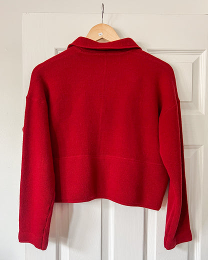 Red Cropped Jacket