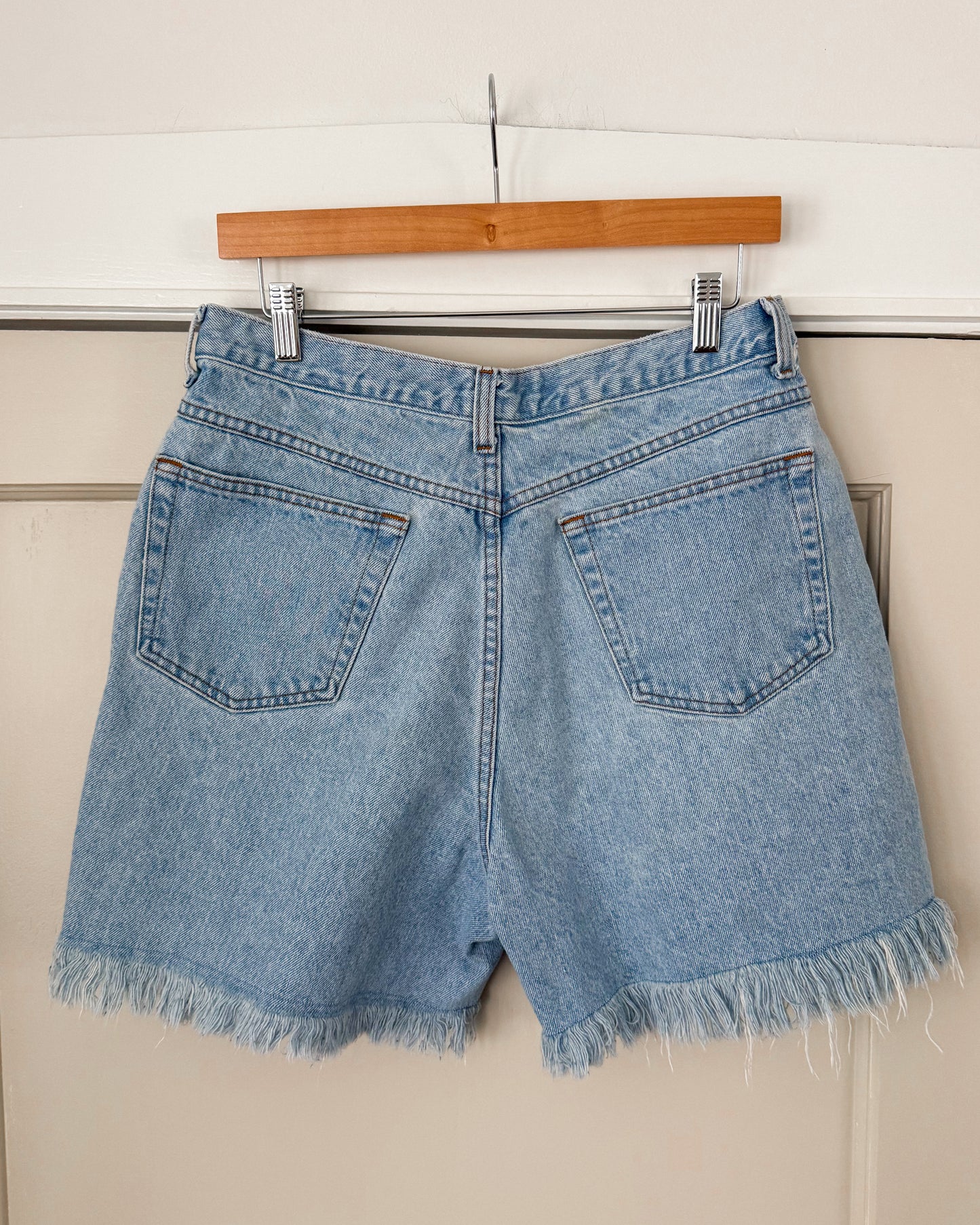Venezia Light Wash High Rise Denim Shorts